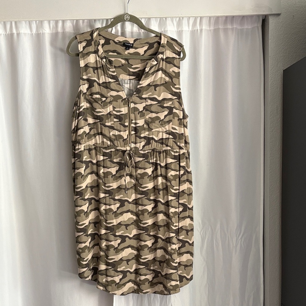Torrid Camouflage Sleeveless dress